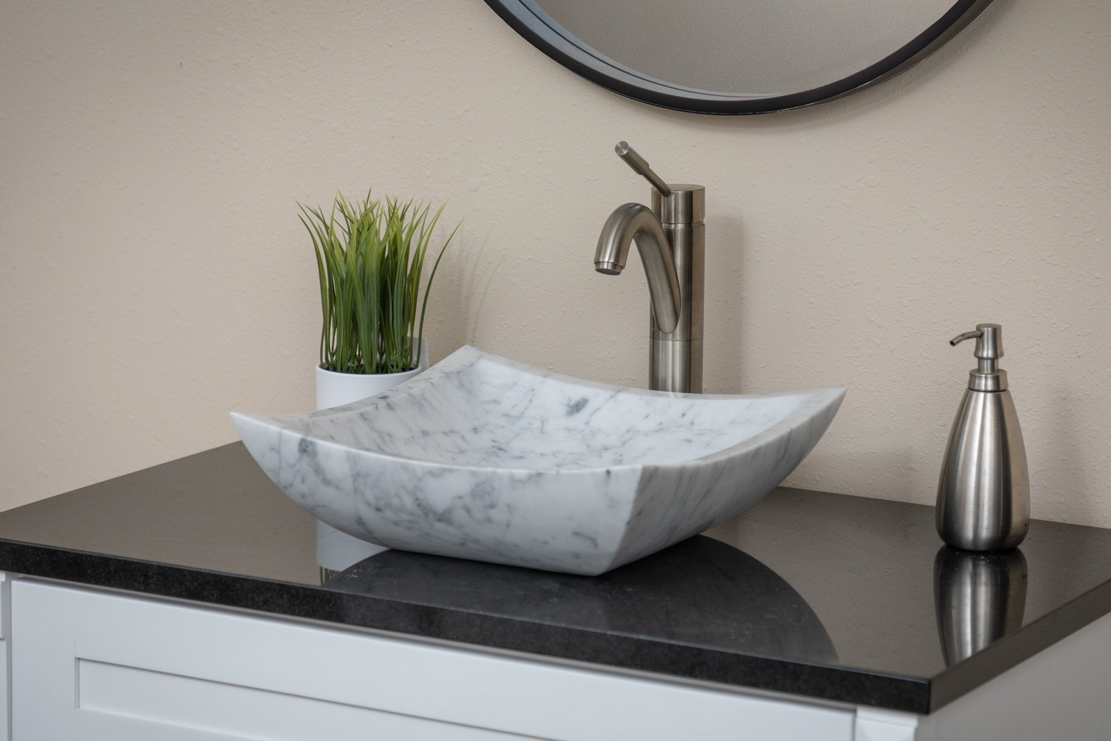 Eden Bath Deep Zen Stone Square Vessel Bathroom Sink - Wayfair Canada